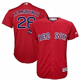 Youth Red Sox 28 J.D. Martinez Scarlet 2018 World Series Champions Team Logo Player Jersey Dzhi,baseball caps,new era cap wholesale,wholesale hats